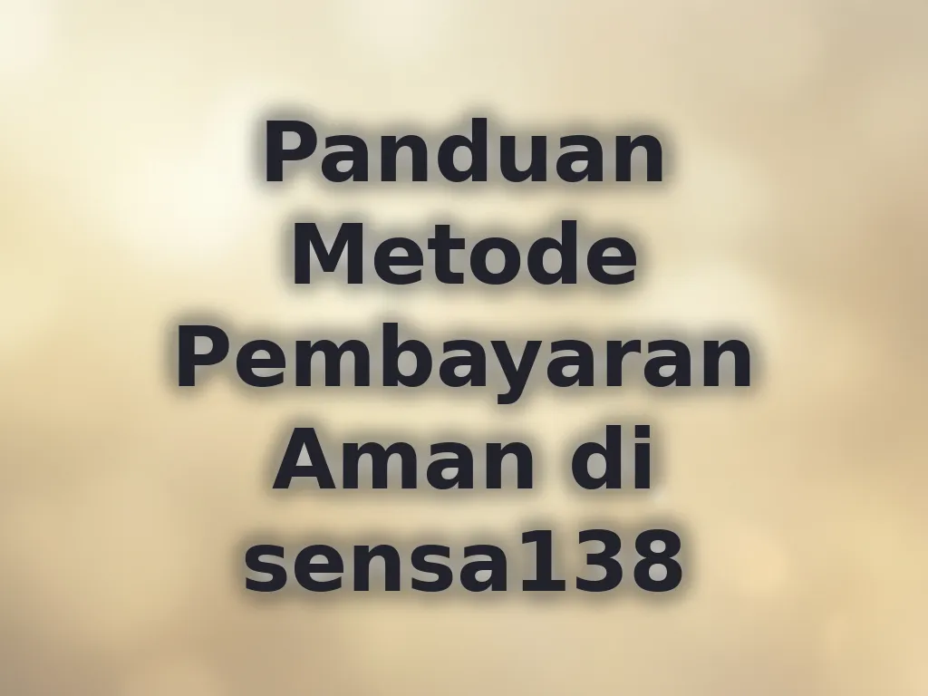 Metode Pembayaran