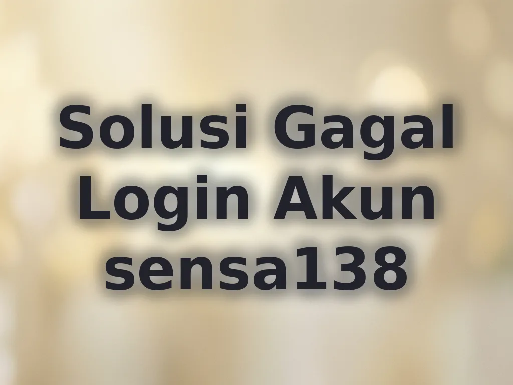Solusi Login